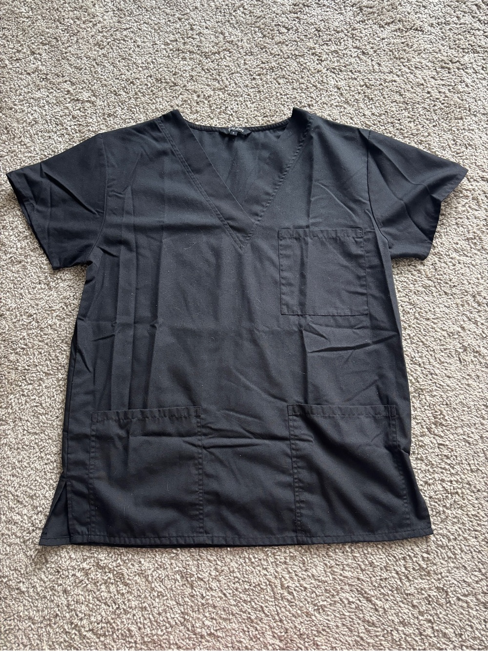 Just Love Size S Black Scrub Top